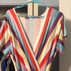 Striped Rainbow Jumpsuit